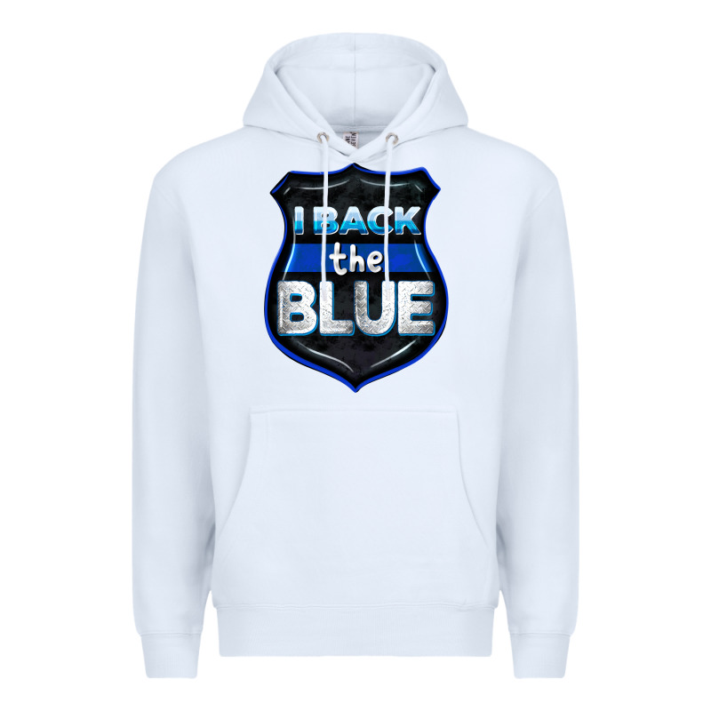 I Back The Blue 4th Of July Premium Hoodie by CowGirlArtShop | Teevron