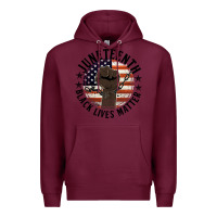 Burgundy black lives matter Premium Hoodie - HRA Design Shop