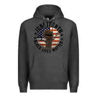 Charcoal Heather black lives matter Premium Hoodie - HRA Design Shop