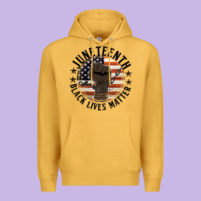 Black Lives Matter Premium Hoodie Designed By Hra Design Shop