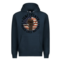 Navy black lives matter Premium Hoodie - HRA Design Shop