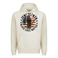 Oatmeal Heather black lives matter Premium Hoodie - HRA Design Shop