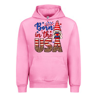 Fuchsia Pink Born in the USA gnome Urban Hoodie - Neo Western