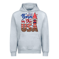 Heather Grey Born in the USA gnome Urban Hoodie - Neo Western