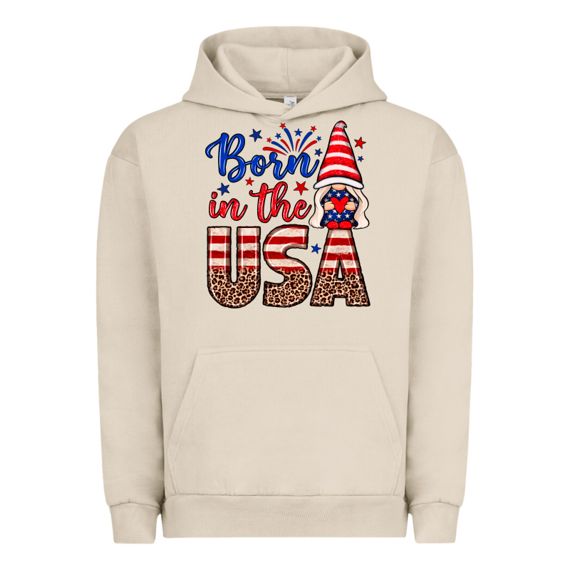 Born In The Usa Gnome Urban Hoodie by Neo Western | Teevron