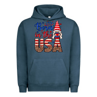 Pigment Midnight Navy Born in the USA gnome Urban Hoodie - Neo Western