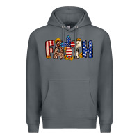 Rock Faith USA flag sunflower Premium Hoodie - Neo Western