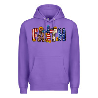 Purple Faith USA flag sunflower Premium Hoodie - Neo Western