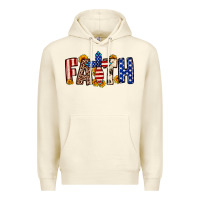 Sandshell Faith USA flag sunflower Premium Hoodie - Neo Western