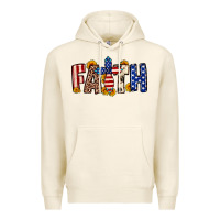 Tofu Faith USA flag sunflower Premium Hoodie - Neo Western