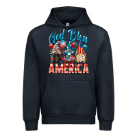 Navy God blessed America gnomes 4th of July Urban Hoodie - CowGirlArtShop