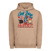 Pigment Burro God blessed America gnomes 4th of July Urban Hoodie - CowGirlArtShop