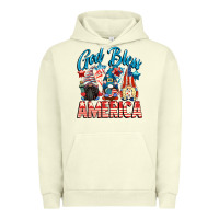 Pigment Pistachio God blessed America gnomes 4th of July Urban Hoodie - CowGirlArtShop