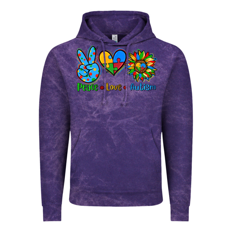 Peace Love Autism Vintage Hoodie by AdoDesignShop | Teevron
