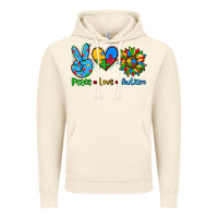 Vintage Artic peace love autism Vintage Hoodie - AdoDesignShop