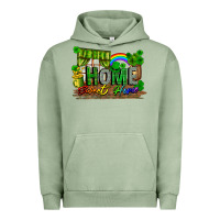 Pigment Oil Green home sweet home Urban Hoodie - FaDigitalArtStudio