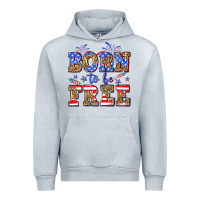 Heather Grey Born to be free Urban Hoodie - Neo Western