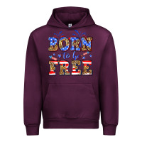 Mauve Wine Born to be free Urban Hoodie - Neo Western