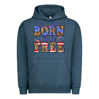 Pigment Midnight Navy Born to be free Urban Hoodie - Neo Western