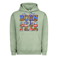 Pigment Oil Green Born to be free Urban Hoodie - Neo Western