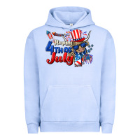Pigment Grape Ice Happy 4th of July cow Urban Hoodie - CowGirlArtShop
