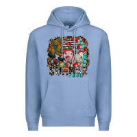 Colony Blue summer farm Premium Hoodie - SublimationCraftShop