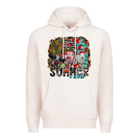 Pale Pink summer farm Premium Hoodie - SublimationCraftShop
