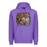 Purple summer farm Premium Hoodie - SublimationCraftShop