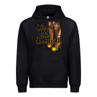 Black steppin' into juneteenth heels Urban Hoodie - HRA Design Shop