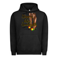 Pigment Black steppin' into juneteenth heels Urban Hoodie - HRA Design Shop