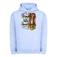 Pigment Grape Ice steppin' into juneteenth heels Urban Hoodie - HRA Design Shop