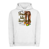 Pigment Lunar Rock steppin' into juneteenth heels Urban Hoodie - HRA Design Shop