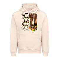 Sandshell steppin' into juneteenth heels Urban Hoodie - HRA Design Shop