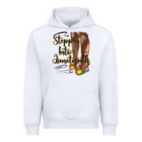 White steppin' into juneteenth heels Urban Hoodie - HRA Design Shop