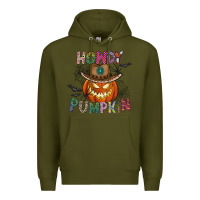 Army Green howdy pumpkin Premium Hoodie - CowhideDigitalArt