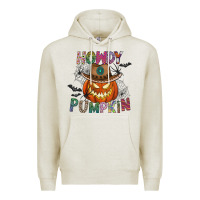 Oatmeal Heather howdy pumpkin Premium Hoodie - CowhideDigitalArt