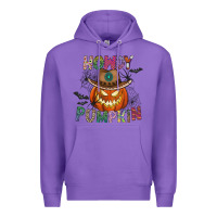 Purple howdy pumpkin Premium Hoodie - CowhideDigitalArt