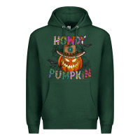 Sports Green howdy pumpkin Premium Hoodie - CowhideDigitalArt