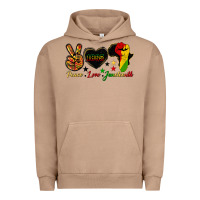 Pigment Burro peace love juneteenth raised fist Urban Hoodie - HRA Design Shop