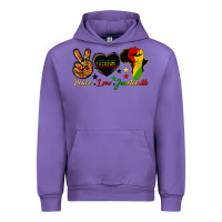 Tulip peace love juneteenth raised fist Urban Hoodie - HRA Design Shop