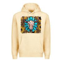 Pina Colada leopard sunflowers and gemstone skull Premium Hoodie - RanaPortraitStore