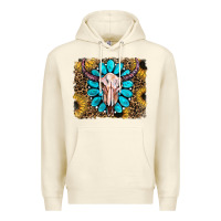 Leopard Sunflowers And Gemstone Skull Premium Hoodie | Teevron