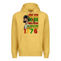 Antique Gold July 4th Juneteenth 1865 Premium Hoodie - CowGirlArtShop