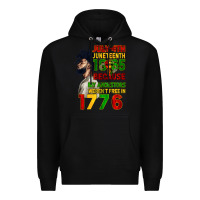 Black July 4th Juneteenth 1865 Premium Hoodie - CowGirlArtShop