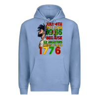 Colony Blue July 4th Juneteenth 1865 Premium Hoodie - CowGirlArtShop