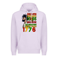 Lilac July 4th Juneteenth 1865 Premium Hoodie - CowGirlArtShop