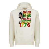 Oatmeal Heather July 4th Juneteenth 1865 Premium Hoodie - CowGirlArtShop