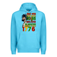 Ocean Blue July 4th Juneteenth 1865 Premium Hoodie - CowGirlArtShop