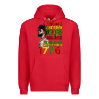 Red July 4th Juneteenth 1865 Premium Hoodie - CowGirlArtShop