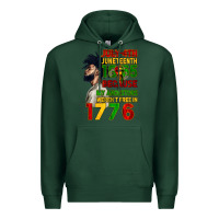 Sports Green July 4th Juneteenth 1865 Premium Hoodie - CowGirlArtShop
